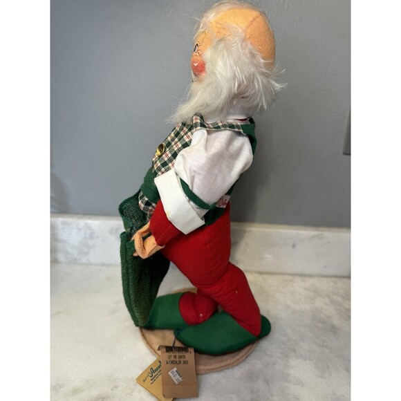 Annalee Mobilitee Doll 18" Santa Claus Christmas Card Holder with Sack 1995 - Picture 6 of 16